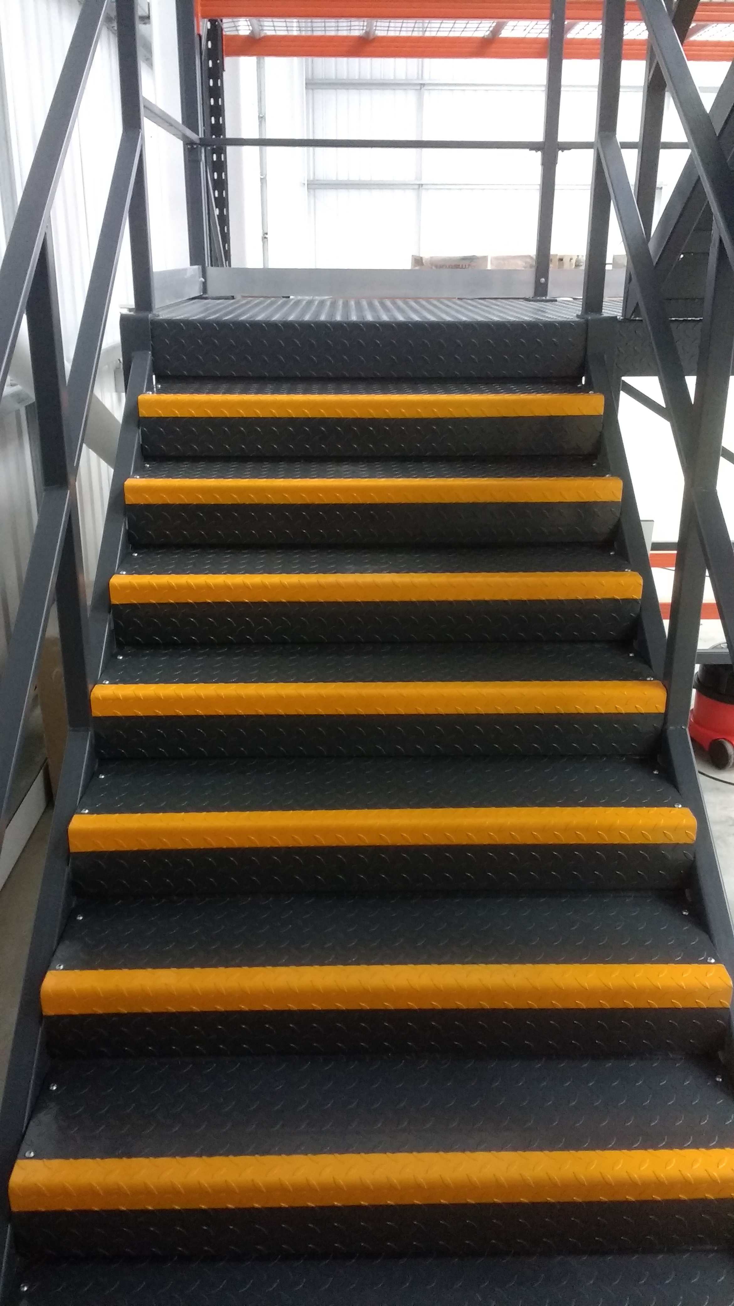 Factory stairs after clean